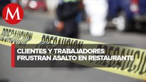 Empleados y clientes someten a presuntos asaltantes en Cuautitlán Izcalli