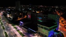 Belediye binasına Azerbaycan ve Türk bayrakları yansıtıldı - ELAZIĞ