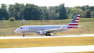 American Airlines Embraer 170/175 Landing at St. Louis Lambert Intl from Chicago O'Hare Intl