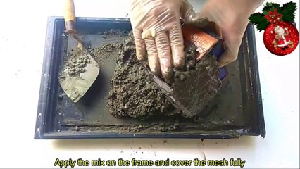 DIY Plant Box Cement with Styrofoam