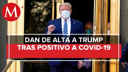 Trump sale del hospital tras varios días internado por covid-19