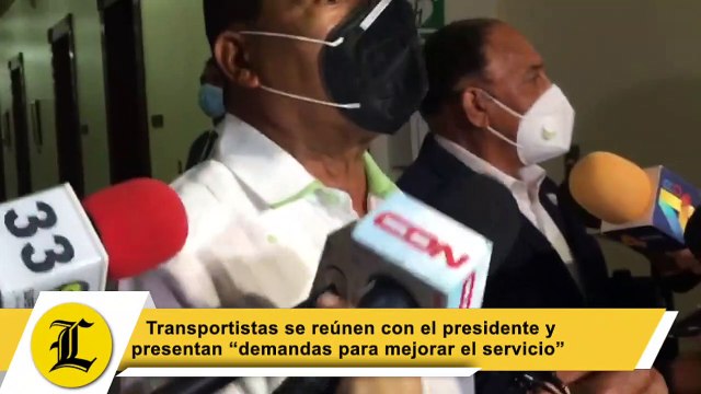 Transportistas se reúnen con el presidente y presentan “demandas para mejorar el servicio”