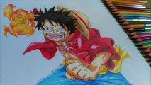 Drawing Monkey D. Luffy from Anime One Piece