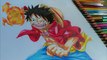 Drawing Monkey D. Luffy from Anime One Piece