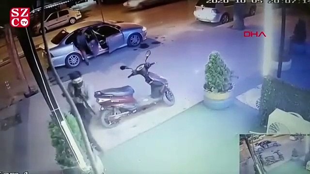 Karaman'da silahlı saldırı anı güvenlik kamerasına yansıdı