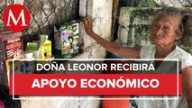 Doña Leonor ya recibe el apoyo de autoridades de Veracruz tras dar a conocer su situación