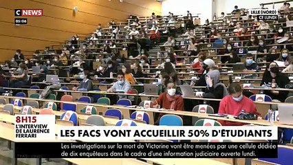 Coronavirus - Reportage dans les facultés alors qu'un nouveau protocole sanitaire va supprimer une place sur deux dans les amphis