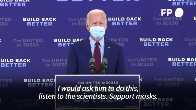 'Listen to scientists': Biden calls on Trump to support mask mandate