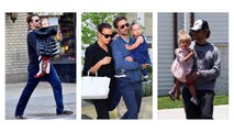 Reunion! Baby Lea giggled as Bradley Cooper hugged Irina Shayk tightly, after re