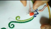 Hand Embroidery Borderline Design, Border design for dresses, Kurti,cushion cover.