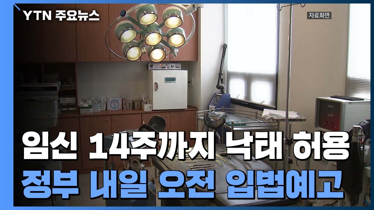 정부 "임신 14주까지 낙태 허용"...내일 입법예고 / YTN