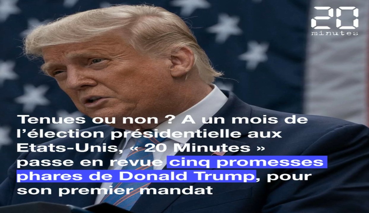 Obamacare, mur avec le Mexique… On a vérifié cinq promesses phares de Donald Trump