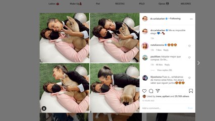 Carla Barber, con el corazón dividido entre sus dos chicos