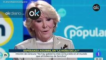 Aguirre discrepa del 'no' de Aznar a la moción de Vox: 