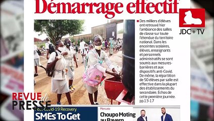 REVUE DE PRESSE CAMEROUNAISE DU 06 OCTOBRE 2020