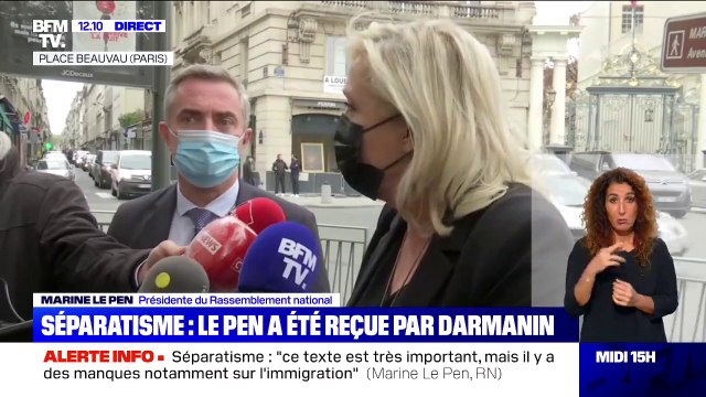 Marine Le Pen sur le séparatisme: Ce texte enregistre des défaillances, peut-être des manques, sûrement volontaires d'ailleurs