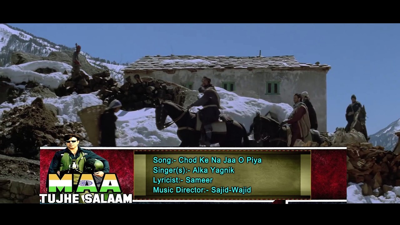 Chod Ke Na Jaa O Piya / Alka Yagnik / Maa Tujhhe Salaam Movies Songs / Arbaaz Khan & Monal / 1080p.