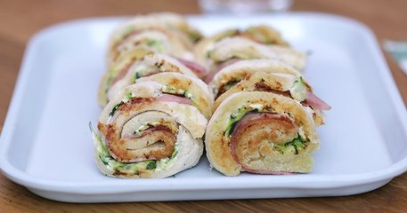 Avec peu d'ingrédients et en quelques minutes, Préparez de bluffants roulés à la courgette et au jambon