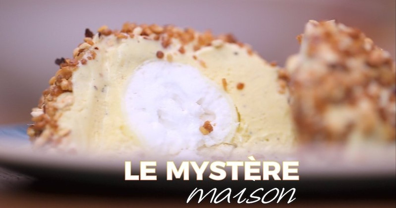 Surprenez votre entourage en préparant votre propre Mystère maison avec des petites meringues et une délicieuse glace vanille !