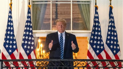 Trump Appears Struggling To Breathe At White House