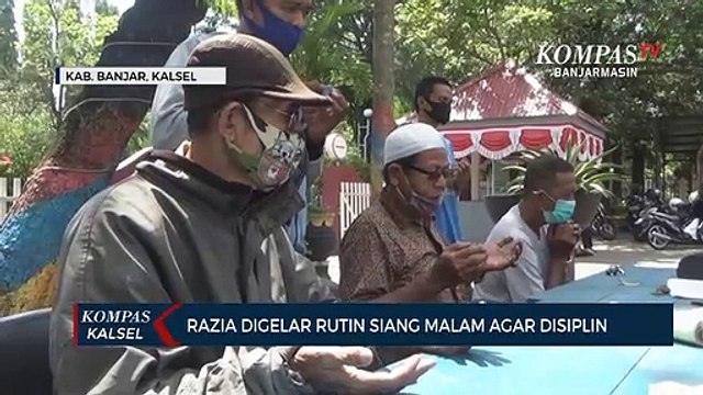 Digelar Siang dan Malam, Razia Masker di Kabupaten Banjar Jaring Puluhan Pelanggar