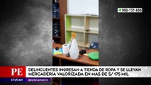 Delincuentes roban más de 175 mil soles en mercadería de tienda de ropa | Primera Edición (HOY)