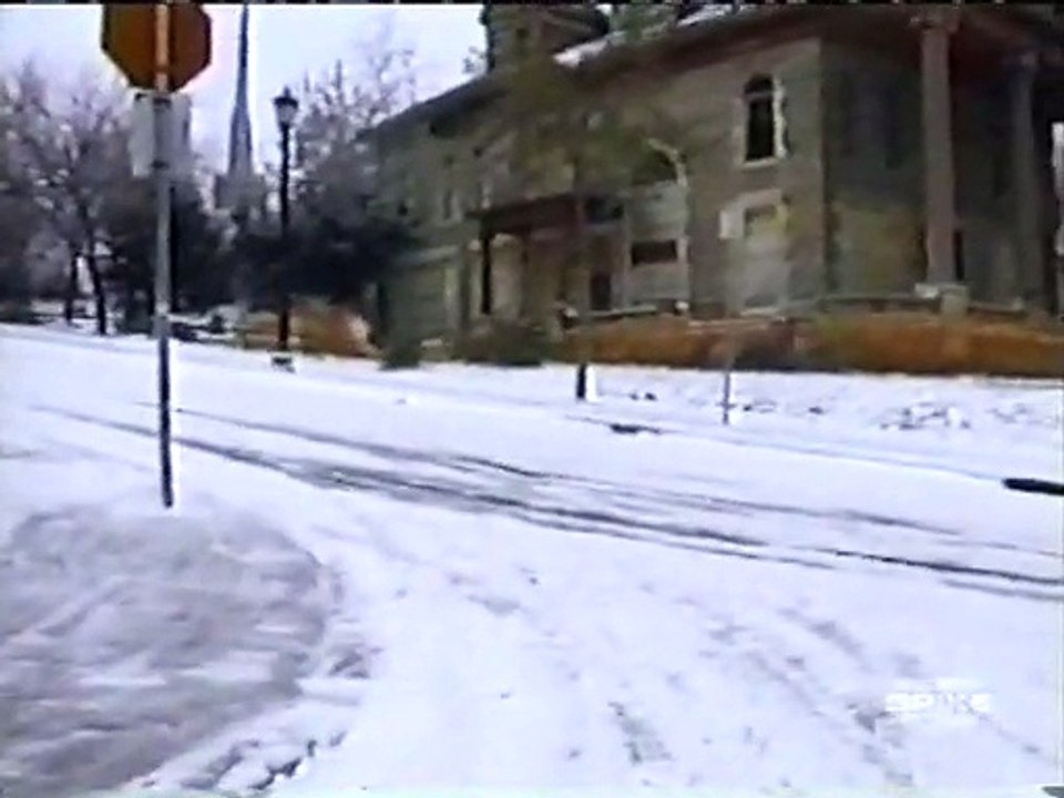 Out of control car on ice in winter