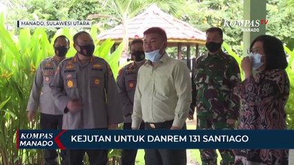 Скачать видео: Kejutan Di HUT TNI Untuk Danrem 131 Santiago