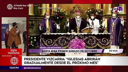 Iglesias abrirán gradualmente desde noviembre | Edición Mediodía (HOY)