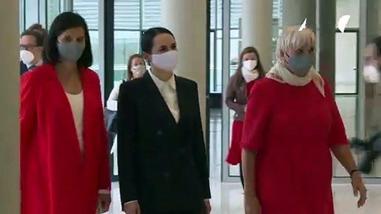 Tichanowskaja wirbt in deutschland um unterstützung für proteste in belarus