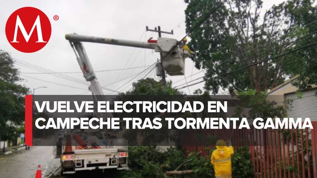 CFE restablece suministro eléctrico a afectados por tormenta tropical 'Gamma'