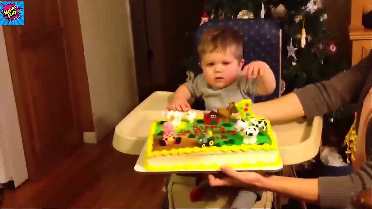 Funny Babies Blowing Candles First Time - Hilarious Fails