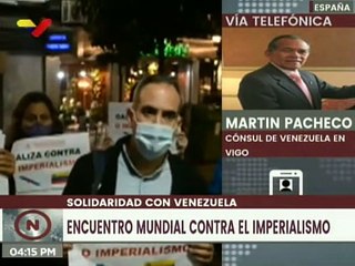 Galicia solidaria eleva mensaje contra imperialismo en defensa de la dignidad del pueblo venezolano