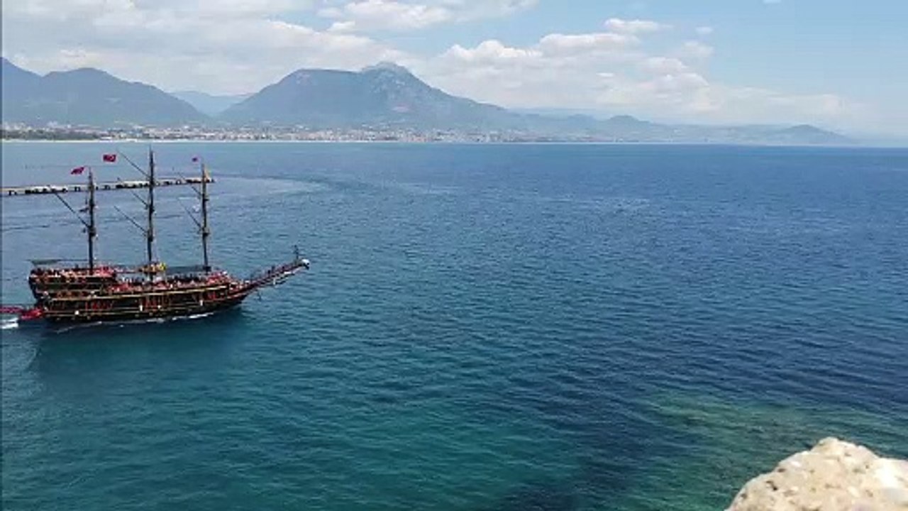 Boatnatural beautiful royalty Free Stock no copyright video Free for commercial use dron dron aerial view