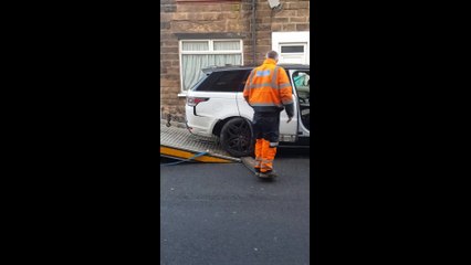 $100,000 Car Getting Towed away after Drunk Driver Crashes Into The Car VID ID - VIDID