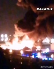 Gros incendie en cours à Marseille dans le 5e