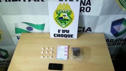 Choque detém homem com maconha e cocaína no XIV de Novembro