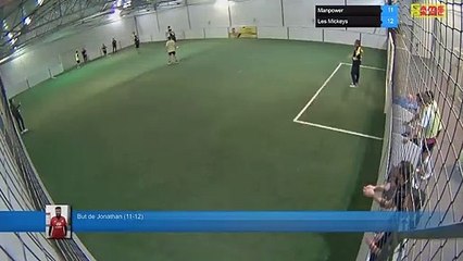 But de Jonathan (11-12) - Manpower Vs Les Mickeys - 06/10/20 19:00 - LIGUE 4 - Poitiers Game Parc