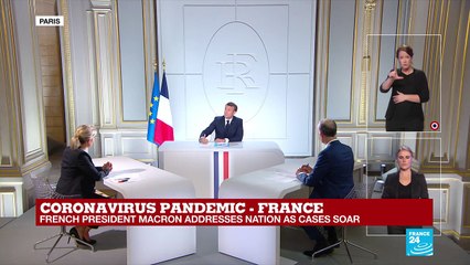 REPLAY - Coronavirus pandemic in France: President Macron addresses nation as cases soar