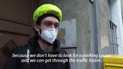 To fight virus' spread, Vienna turns to bike couriers