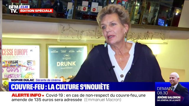 Couvre-feu: pour cette gérante d'un cinéma, ce n'est pas une bonne nouvelle, mais ce n'est pas une catastrophe non plus