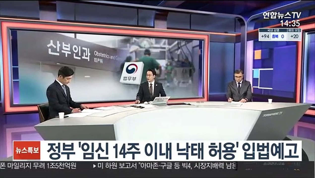 [뉴스큐브] 정부 '임신 14주 이내 낙태 허용' 입법예고