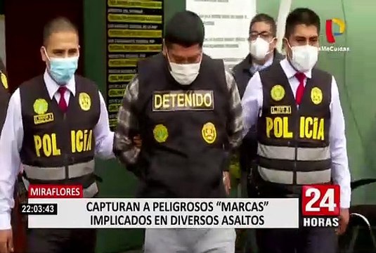 Miraflores: capturan a delincuentes implicados en peligrosos asaltos