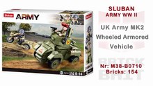 [Sluban] Small Armored Vehicle - Speedbuild (WWII Series M38-B0710)