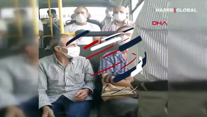 Otobüste 'sosyal mesafe' tartışması