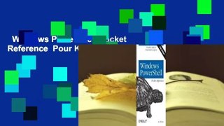 Windows PowerShell Pocket Reference  Pour Kindle