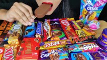 ASMR__EATING CHOCOLATE_ CHOCOLATE PARTY DAIRYMILK CRISPELLO,MAGNUM,TWIX,AMUL,_DARK CHOCOLATE