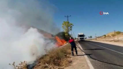 Mardin'de otomobil yüksek gerilim hattı direğine çarptı: 1 yaralı