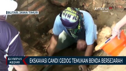 Penemuan Benda Bersejarah Saat Proses Ekskavasi Candi Gedog
