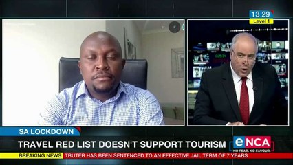 Travel red list doesn't support tourism